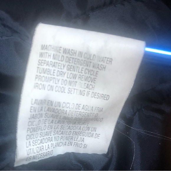 P.A. Originals Women's Sz S Barn Jacket Taupe w/Brown Faux Leather Trim Zip Up - Picture 13 of 15